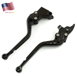 FXCNC For FZ-09 MT-09 MT09 SR 2014-2020 Brake Clutch Levers Long CNC Adjustable Black