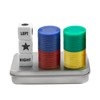 BEABOY Left Right Center Dice Game Set with 3 Dices