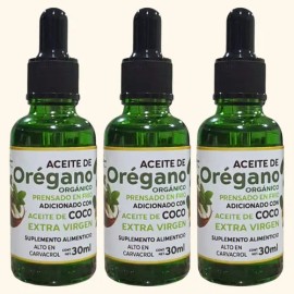 Aceite De Orégano Y Coco Orgánico Alto Carvacrol Antiviral 3                                                                                          