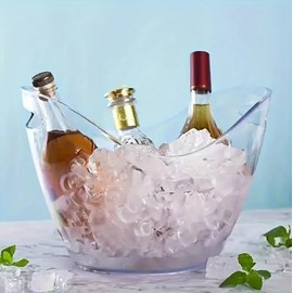 Generic Ice bucket - 4 litros - acrilico transparente - fiestas y eventos, mediano