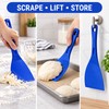 Flexible Dough Scraper for Baking – Plastic Pizza Dough Cutter