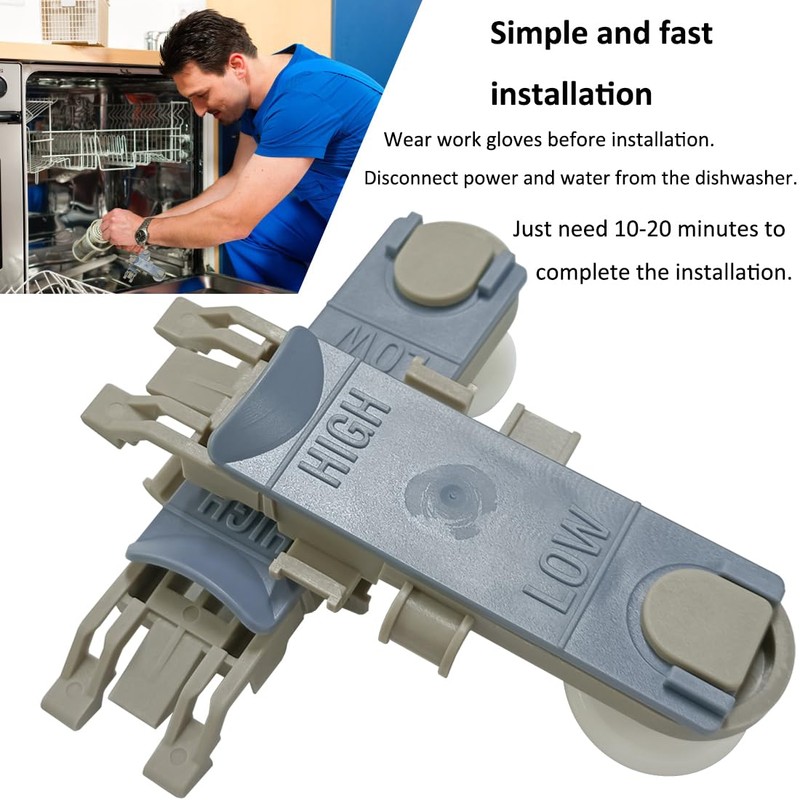 WP8561996 Dishwasher Upper Rack Wheel Adjuster, Replace W10889280 8561996 B0050O2HIO