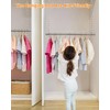 Hanging Closet Rod, Adjustable Width and Height Closet Rods Extender,