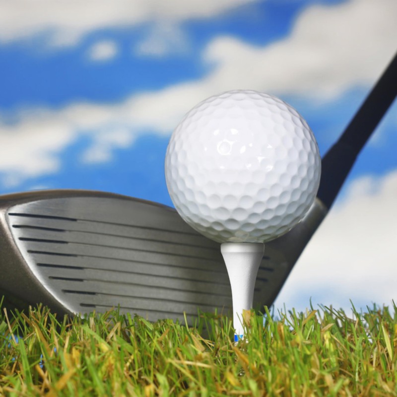 CHAMPKEY Premium Wood Golf Tees - Golf Wood Tees with
