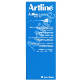 artline Supreme Fineliner Pen 0.4Mm Red (102102) , Box 12