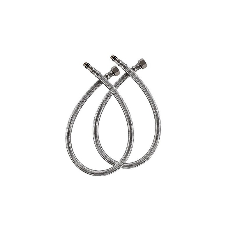 59" Extra Long Faucet Supply Lines Braided Stainless Steel Hose