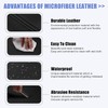 GXARTS Leather Center Console Armrest Cover Cushion Pad Black Compatible