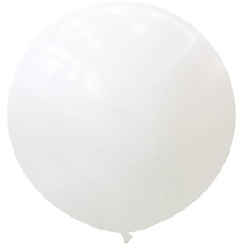 Neo LOONS 36 Inch Giant Latex Balloons, Standard White Round Balloons for Birthdays Weddings Receptions Festival Party Decoration, Pack of 5 Pcs