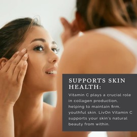 LivOn Laboratories LypoCSpheric Vitamin C C 1,000 mg Vitamin C & 1,000 mg Essential Phospholipids Per Packet C Liposome Encapsulated for Improved Absorption C NonCGMO(2cartons,60 packets)