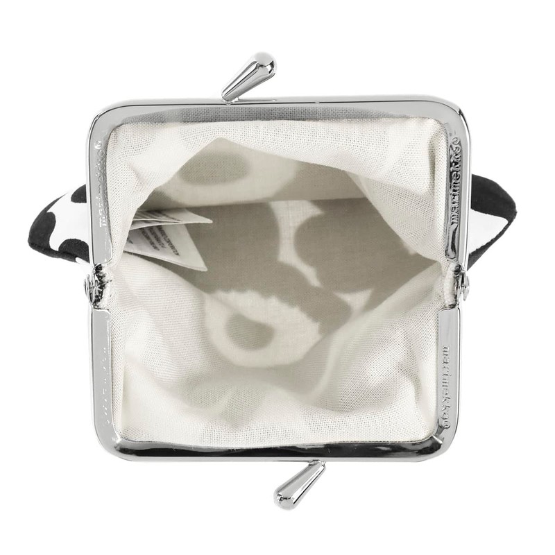 Marimekko 91495 190 Mini UNIKKO Pouch, Black, WHITE/BLACK, 190 WHITE/BLACK