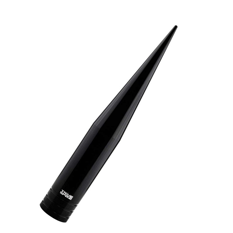 TRUE SPIKE Fat Spike Black Antenna in Heavy Gauge CNC