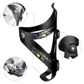 RICYRLK Carbon Fiber Water Bottle Cages 25g Lightweight Bicycle Water Bottle Holder Bike Cages Brackets Road Bike MTB Bicycle Path Water Cycling Parts (Style-3 Matt 2pcs)