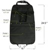 BEATUNEE Black Car Seat Back Organizer with Multiple Pockets and