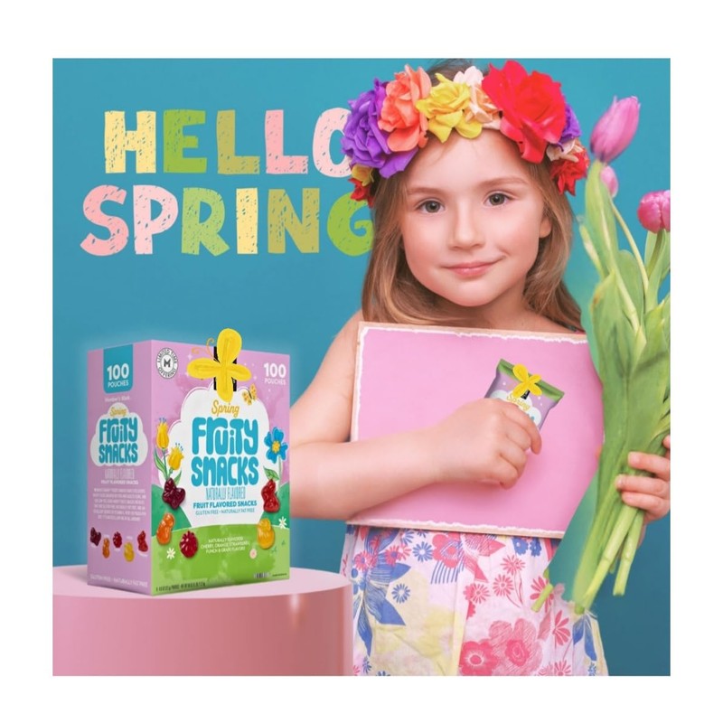 Spring Fruit Snack Easter Basket Stuffers Egg Hunt Gummy Treats