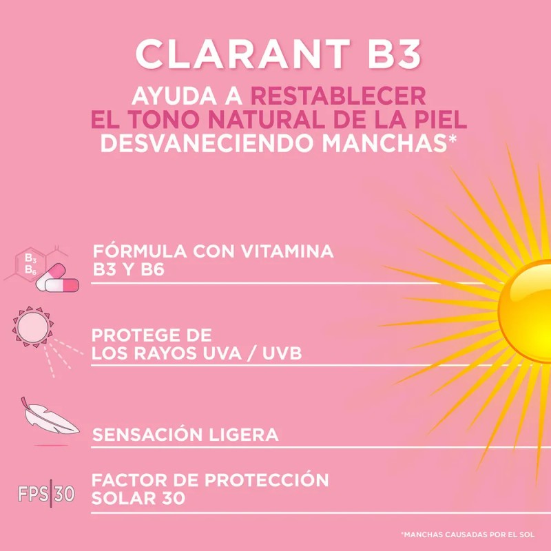 Crema Facial Pond's Clarant B3 Con Protección Solar, De 200g