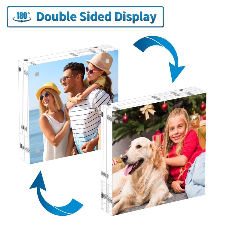 AITEE Acrylic Picture Frame 10 x 10 cm: Pack of