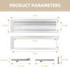 Mail Slot Matte Black,13Inch Stainless Steel Mail Slot Cover for