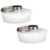 White Drain Stoppers, Bath Sink Plug, Rubber Seal Plugs Covers