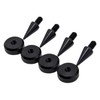 Precisiongeek Speaker Spikes and Pads Set Aluminium Black Spikes M6