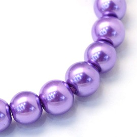 KISSITTY 105 cuentas espaciadoras redondas de cristal satinado de 5/16 pulgadas, 5/16 pulgadas, cuentas sueltas para manualidades, joyería de 31.4 pulgadas