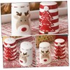 BIUDECO Cartoon Style Christmas Salt Pepper Ceramic Spice Jars Kitchen
