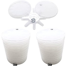 4" or 100mm Single Wafer Carrier, Single Wafer Sample Box for Silicon, Sapphire, SiC, Circular Substrate (Screw on lids) (2 Packs of 10 pcs = 20pcs Holder)