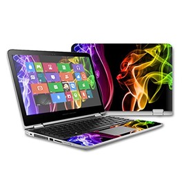 MightySkins Skin Compatible with HP Pavilion x360-13 (2015) Touch Laptop case wrap Cover Sticker Skins Bright Smoke