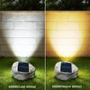 Vcdsoy Solar Powered Rock Lights Outdoor- 4 Pack Super Bright
