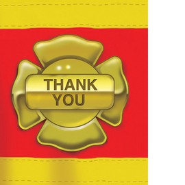 Firefighter Thank You Notes, Package of 8 Cards with Envelopes