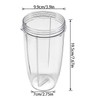 DRERIO 32 OZ Cup Compatible for Nutribullet, Transparent Cups, Cups,