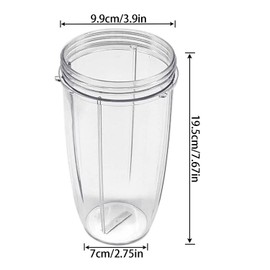 DRERIO 32 OZ Cup Compatible for Nutribullet, Transparent Cups, Cups, Replacement Part, Juicer Accessories for NUTRiBULLET 900W 600W Blender Juicer, Juicer Cup Replacement