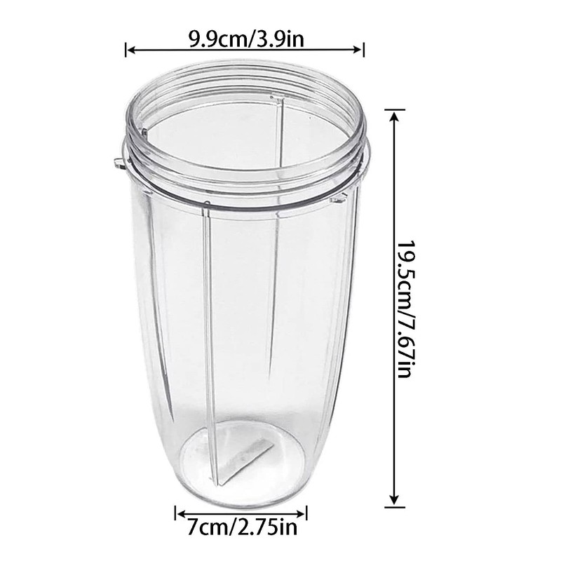 DRERIO 32 OZ Cup Compatible for Nutribullet, Transparent Cups, Cups,