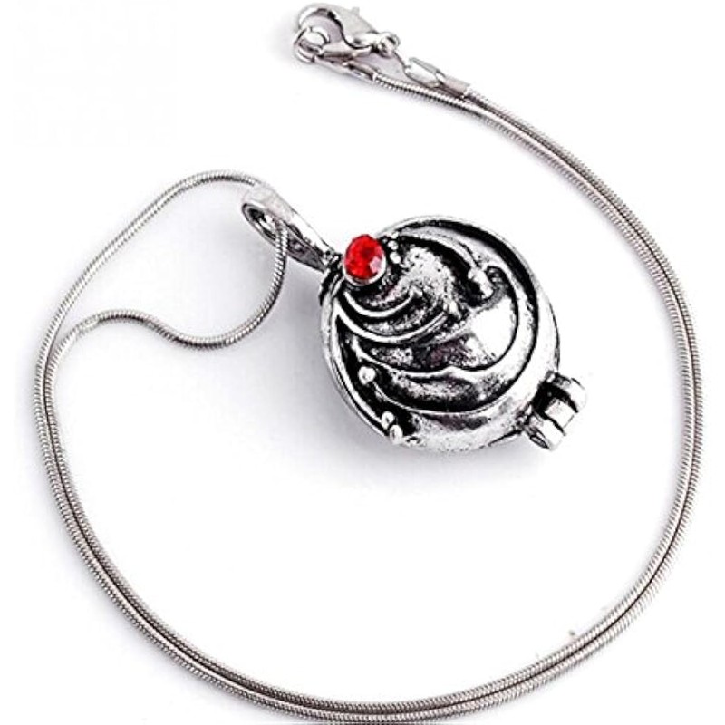 PSL Elena Gilbert Vervain Antique Silver Tone Crystal Pendant Necklace