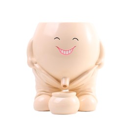 Xuanpax Resin Smiley Face Planter - Naughty Boy Peeing Design for Succulents, 6-Inch Indoor/Outdoor Plant Pot, Funny Desk Decor & Gift for Birthday and Mother's Day Housewarming Parties