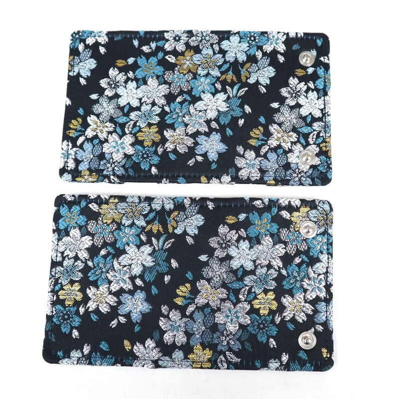 COCOLUCK Men's Key Case, Japanese Pattern, Golden Brocade, Nishijin Textile,