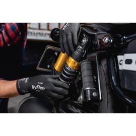 Ansell HyFlex 11-849 Work Gloves, Versatile Abrasion-Resistant Industrial and Mechanical Gloves, Assembly Gloves for Men and Women, Black, Size S (1 Pair)