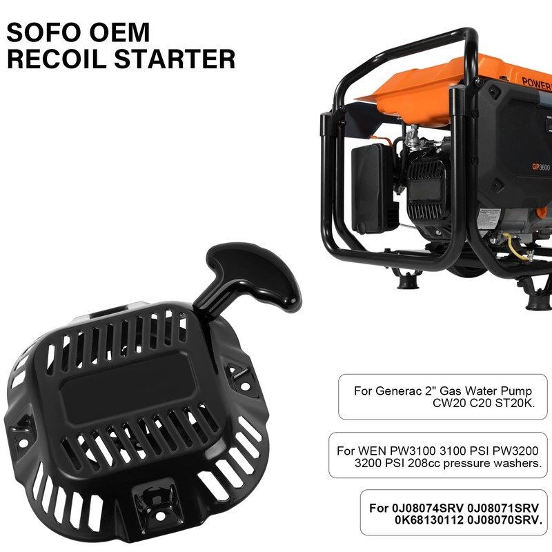 SOFO Pull Start Assembly for Generac Generator 196cc 208cc 212cc