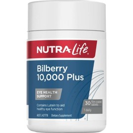 Nutra Life Bilberry 10000 Plus 30 tablets, 1 pack / 뉴트라라이프 빌베리 10000 플러스 30정, 1개