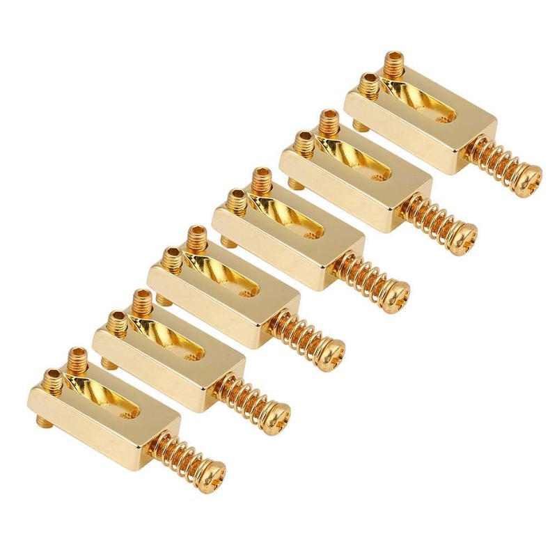 6 Pcs Electric Guitar Tremolo Saddles Bridge for Electric Guitar