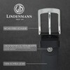 LINDENMANN Men's Full Leather Belt Made of Buffalo Leather, 40