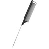 Dosso Beauty Carbon Fiber Rat Tail Comb, Plastic, Carbon Fiber,