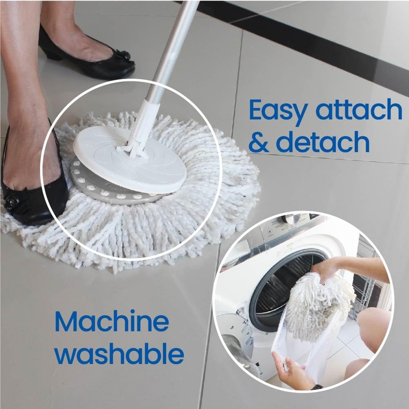 White Magic Mop Heads Combo Pack, 2 x super Absorbent