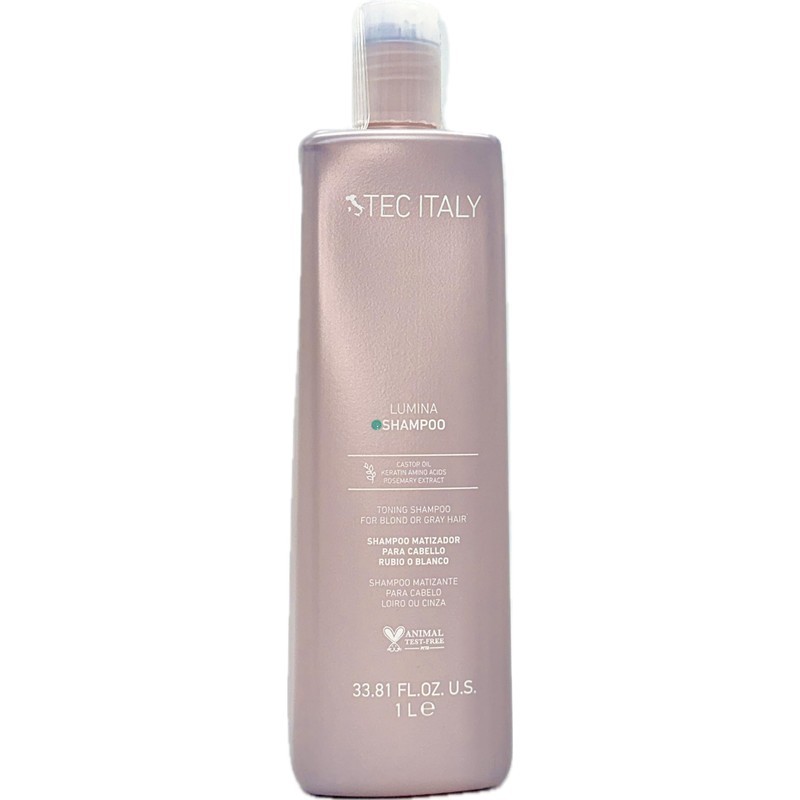 Tec Italy Lumina Shampoo for Blond and Gray Hair 1000ml/33.8oz