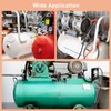 sourcing map Air Compressor Exhaust Tube, 3/8" Thread Dia 8"