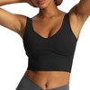Aoxjox Women's Workout Brooke Tank Crop Curve Longline Fitness Sports