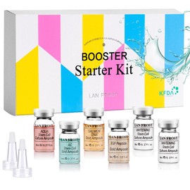 BB Facial Glow Starter Kit - Hyaluronic Acid Serum Ampoules, Hydrating Intensive Treatment Kit for Face Care, 0.27oz 6 Vials