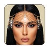 Latious Head Chain Jewelry Gold Rhinestone Forehead Headpiece Goddess Hair