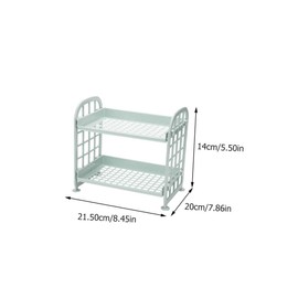 Gatuida 4pcs Countertop Storage Shelf Detachable Cosmetics Organizer for Makeup Bathroom Desk Random Colors Efficient Space and Convenient Design