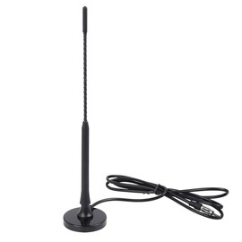 uxcell Black DC 12V Magnetic Base Car Vehicle Roof AM FM Antenna Radio Signal Aerial