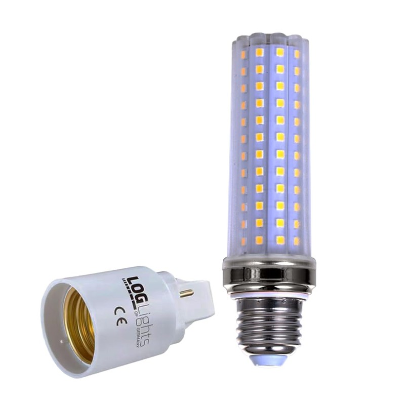 5x G24D 2-Pin Adapter E27 Screw Thread for LED Bulb